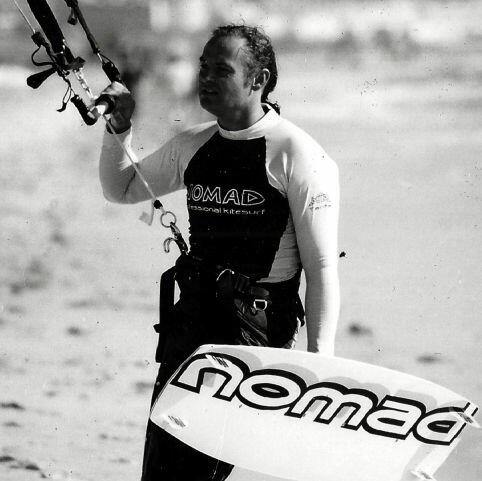 Simon Harvey, founder and shaper at Nomad Kiteboarding